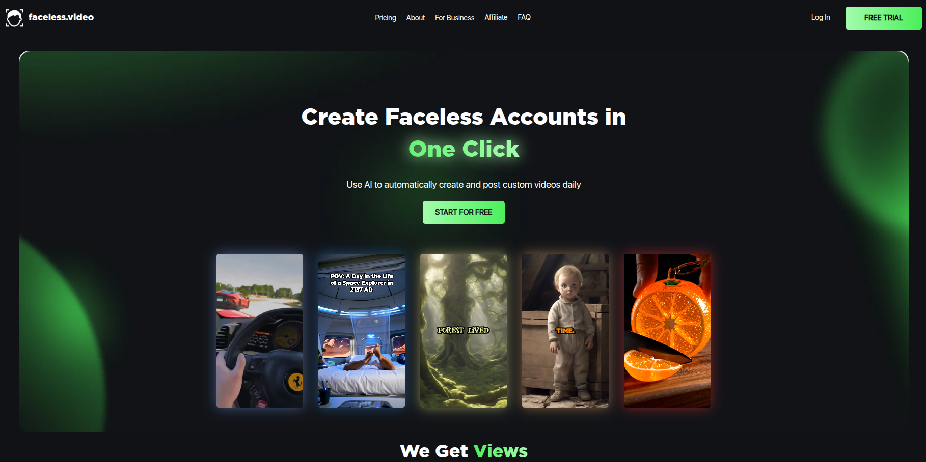 Faceless.video Platform Features